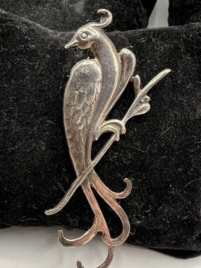 Sterling Silver Bird of Paradise Brooch